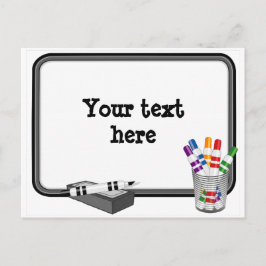 Whiteboard Postcard, Passen Sie Ihre Nachricht an Postkarte
