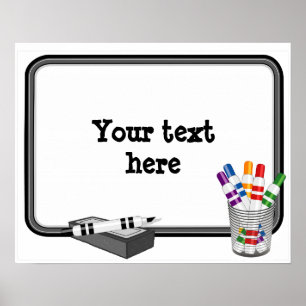 Whiteboard Poster, Anpassen des Textes Poster