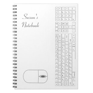 Whiteboard und Mouse-Notebook Notizblock