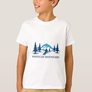 Whitecap Mountains Wisconsin Skigebiet Skifahren S T-Shirt