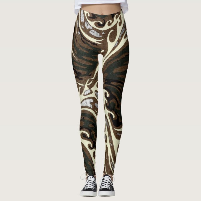 Whitecap Waves im Ozean Leggings (Vorderseite)