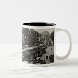 Whitechapel Hautpstraße, London, c.1930 Zweifarbige Tasse