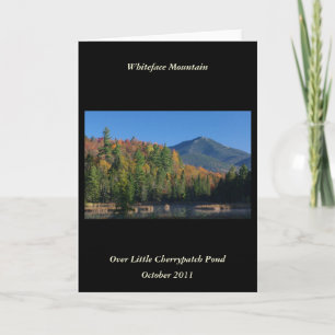 Whiteface Berg über wenigem Cherrypatch Teich Karte