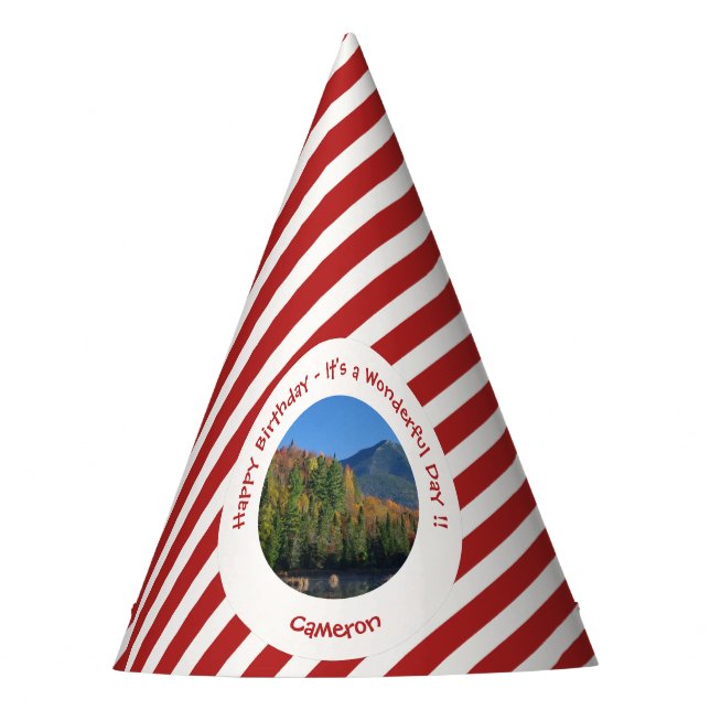 Whiteface Mountain, Autumn Party Items von Adirond Partyhütchen (Vorderseite)