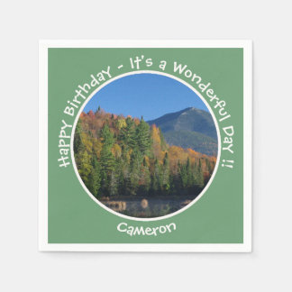 Whiteface Mountain, Autumn Party Items von Adirond Serviette