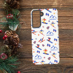 Whiteface Mountain New York Ski Snowboard Muster Samsung Galaxy Hülle<br><div class="desc">Ein lustiges Winterskigebiet-nahtloses Muster für das Skigebiet Whiteface Mountain im Staat von New York in den Adirondacks,  USA,  Nordamerika. Perfekte Geschenkidee für Wintersportler: Ski,  Snowboard,  Freestyle,  Skisprung,  Langlaufen.</div>