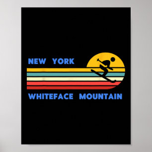 Whiteface Mountain New York Skifahren Skifahrer Sk Poster