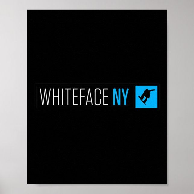 Whiteface Mountain Ny Snowboard Box Typ Poster (Vorne)