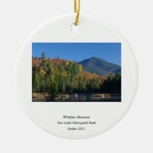Whiteface Mountain over Little Cherrypatch Pond Keramikornament