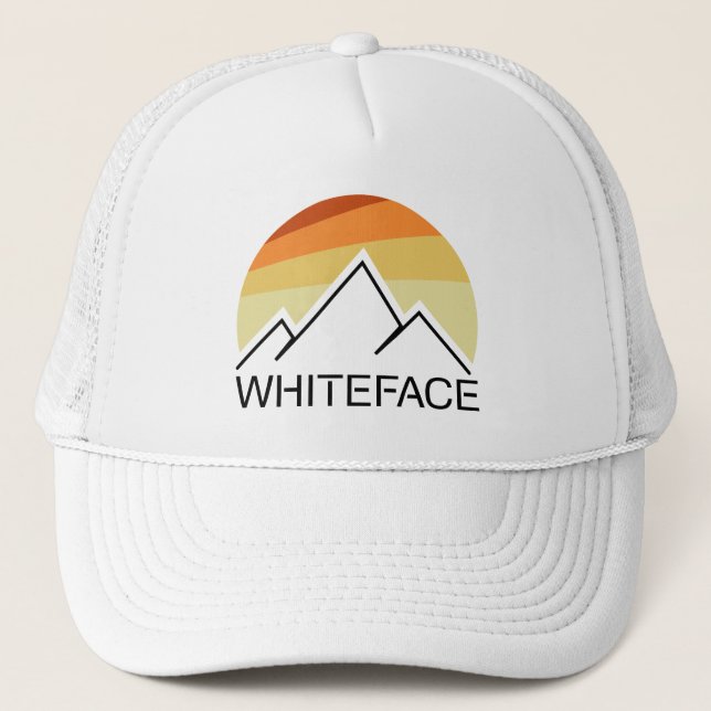 Whiteface Mountain Retro Truckerkappe (Vorderseite)