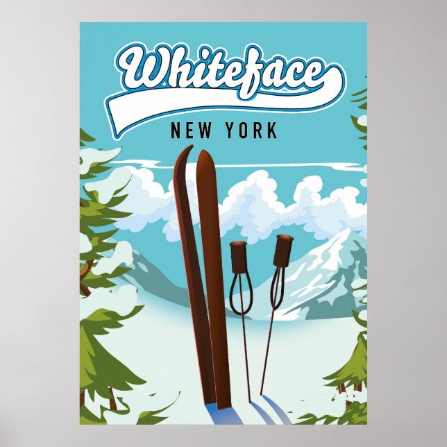 Whiteface New York To Ski Poster (Vorne)