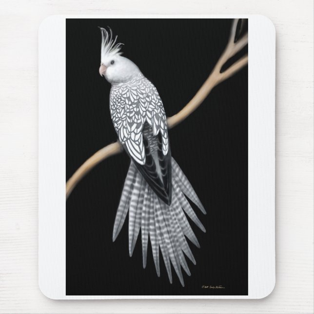 Whitefaced PerleCockatiel Mousepad (Vorne)