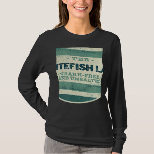 Whitefish Lake Shark Free und ungesalzenes Camping T-Shirt