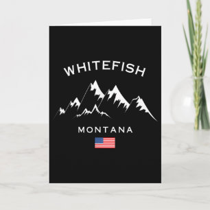 Whitefish Montana Skigebiet Rocky Mountains Skiing Karte