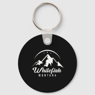 Whitefish Montana Skigebiet Snowboarden Schlüsselanhänger