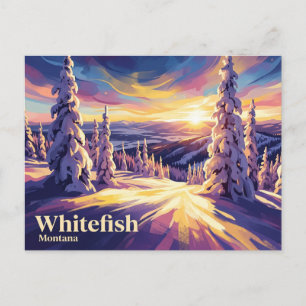 Whitefish Mountain Resort USA Postkarte