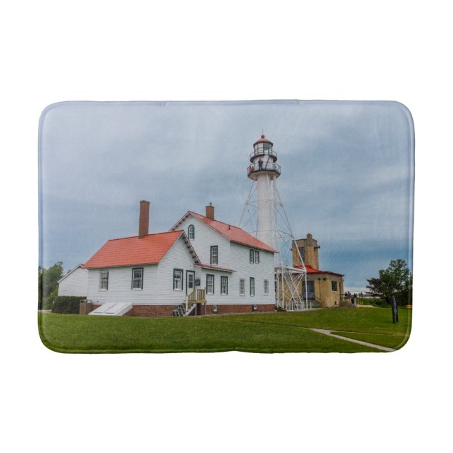 Whitefish Point Lighthouse Badematte (Vorderseite)