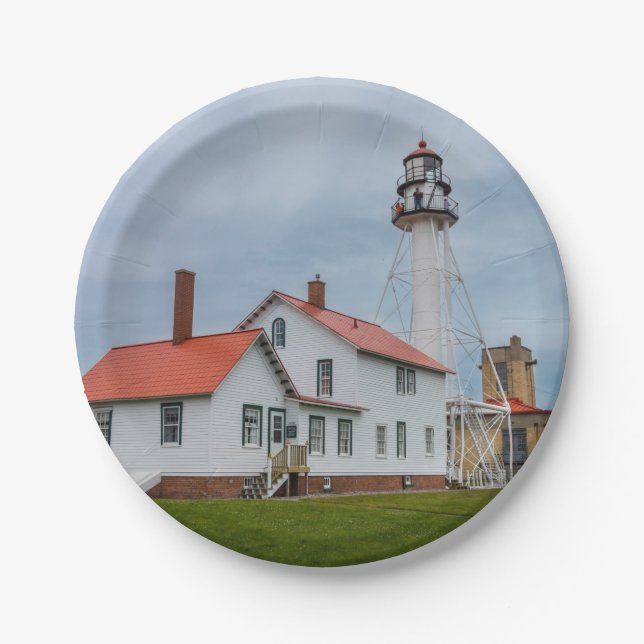 Whitefish Point Lighthouse Pappteller (Vorderseite)