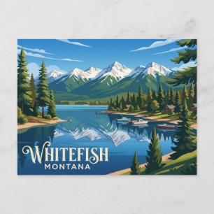 Whitefish USA Postkarte