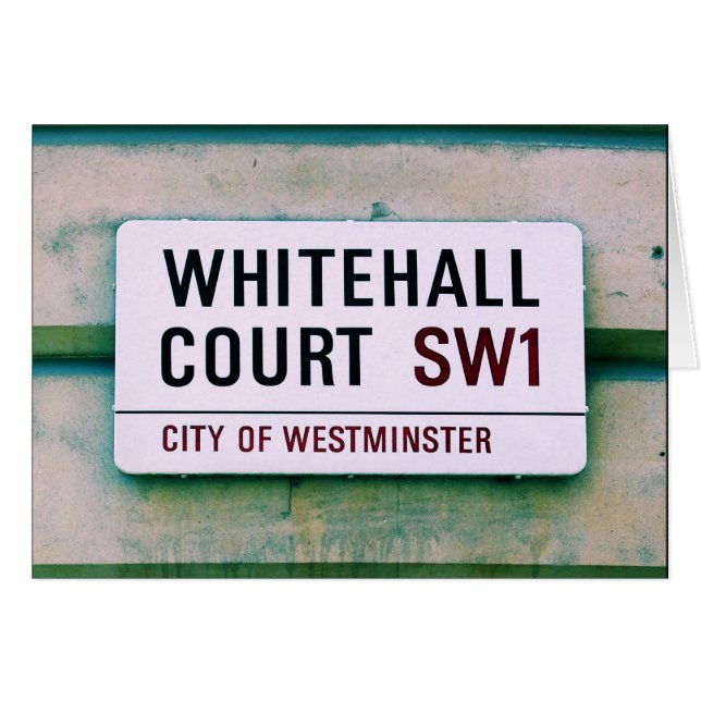 Whitehall Court - City of Westminster Sign (Vorderseite (Horizontal))