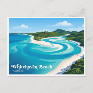 Whitehaven Beach Australien Postkarte