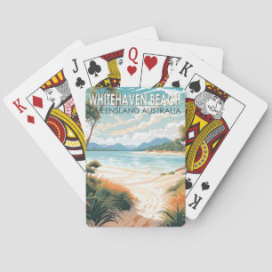 Whitehaven Beach Queensland Australien Reisen Kuns Spielkarten
