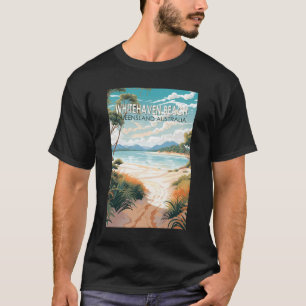 Whitehaven Beach Queensland Australien Reisen Kuns T-Shirt