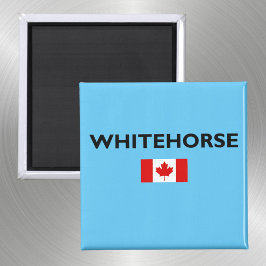 Whitehorse Kanada kanadische Flagge Licht Farbe Magnet