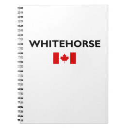 Whitehorse Kanada kanadische Flagge Licht Farbe Notizblock