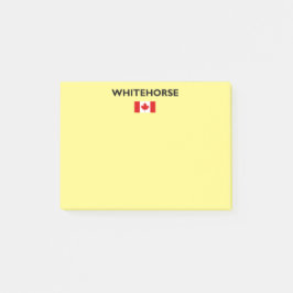 Whitehorse Kanada kanadische Flagge Licht Farbe Post-it Klebezettel