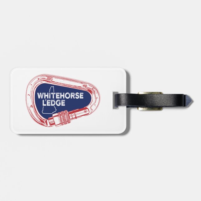 Whitehorse Ledge New Hampshire Climbing Carabiner Gepäckanhänger (Rückseite horizontal)