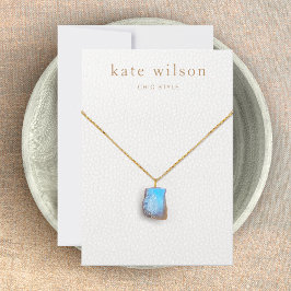 Whitelleder (Bild) Nekklace Display Card Dankeskarte