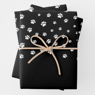 Whitepaper Druckmuster für Welpen Geschenkpapier Set