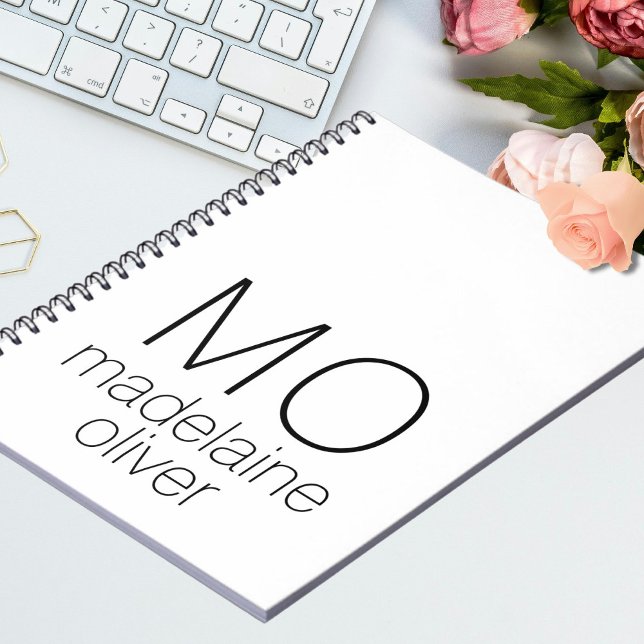 Whitepaper Notebook Journal Custom Initial Notizblock (Von Creator hochgeladen)