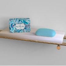 Whitepaper über blaue Floral-Seife