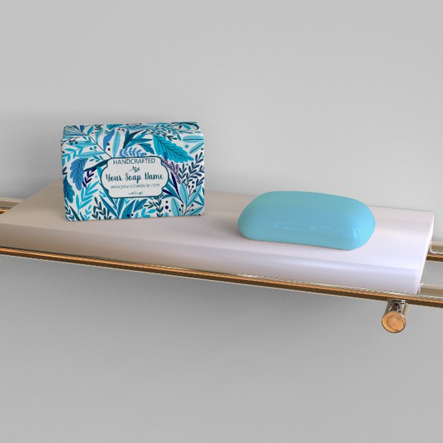 Whitepaper über blaue Floral-Seife (Von Creator hochgeladen)