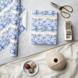 Whitepaper zum Wrapping von blauen monochromen Blu Geschenkpapier