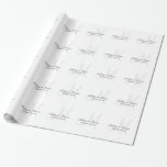 Whitepaper zum Wrapping von Hochzeitsstiefeln Geschenkpapier<br><div class="desc">Weißes Hochzeitsmonogramm-Packpapier. Fügen Sie einen Namen hinzu und passen Sie ihn mit einem Initial an.</div>