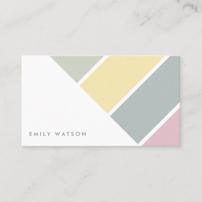Whiter Elegant minimalist modern feminine card Visitenkarte (Vorderseite)