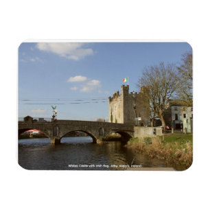 Whites Castle Athy, irische Trikolore-Flagge Magnet