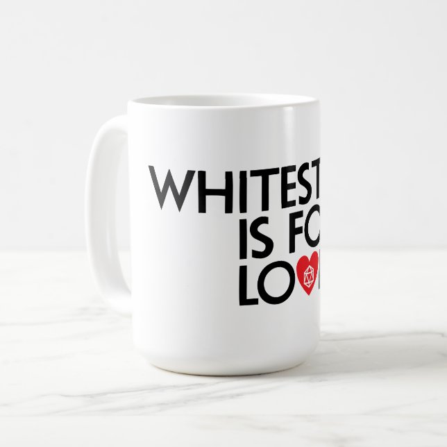 Whitestone ist für Liebende Kaffeetasse (Vorderseite Links)