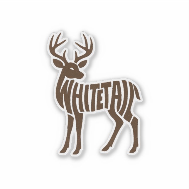 WHITETAIL-Aufkleber Aufkleber (Vorderseite)