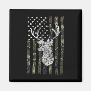 Whitetail Buck Deer Jagd American Camouflage Us Magnet