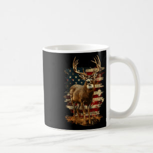 Whitetail Buck Deer Jagen 4. Juli US-amerikanische Kaffeetasse