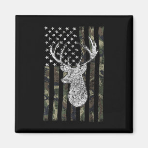 Whitetail Buck Deer Junting American Camouflage US Magnet