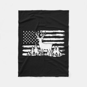 Whitetail Buck Deer Junting Shirt American Vintag Fleecedecke
