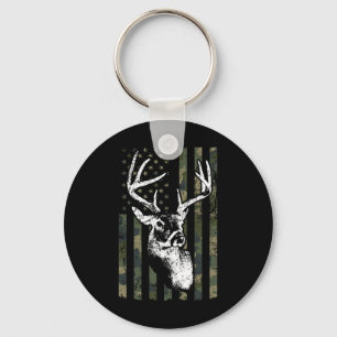Whitetail Buck Deer Junting Usa Camouflage Amerika Schlüsselanhänger