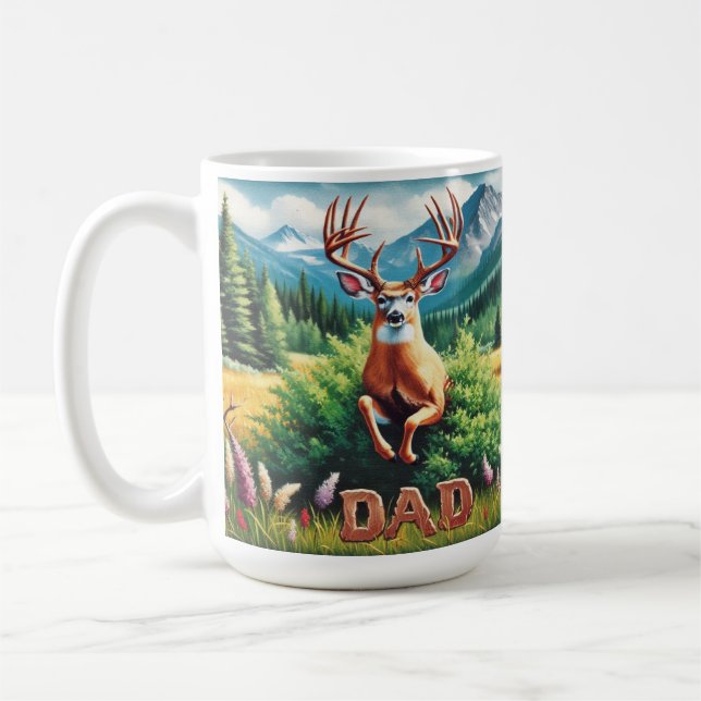 Whitetail Buck Vater Kaffeetasse (Links)