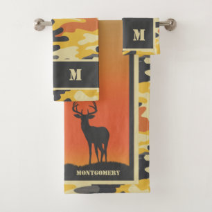 Whitetail Dealer und Camouflage Design Badhandtuch Set
