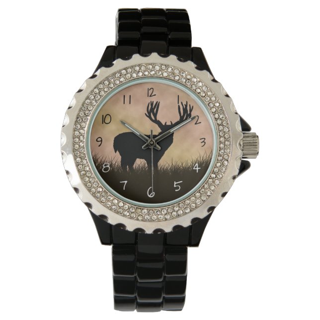 Whitetail Deer Armbanduhr (Vorderseite)